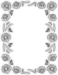 Well you're in luck, because here they come. Free Printable Floral Page Borders