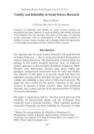 This is a small list, but these topics are. Pdf Validity And Reliability In Social Science Research