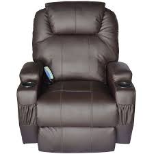 Onlinegymshop Cb15859 Living Room Recliner Massage Chair Heated Vibrating Pu Leather Brown Walmart Com Power Recliner Chair Recliner Chair Swivel Recliner Chairs