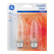 Save On Ge Ceiling Fan Light Bulb Crystal Clear 40 Watt Order Online Delivery Martin S