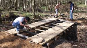 In wood my garden bridge has a japanese style. Building A Log Bridge Gopro Timelapse Youtube