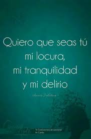 Quiero Que Seas Tu Mi Locura Letras De Canciones Romanticas Frases Cursis Letras De Canciones De Amor