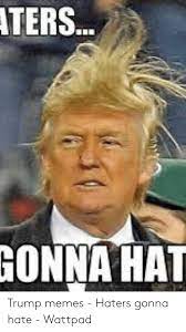 Ters Gonna Hat Trump Memes Haters Gonna Hate Wattpad Meme On Me Me