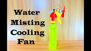 How To Make Water Spray Cooling Fan How To Make Misting Fan Youtube