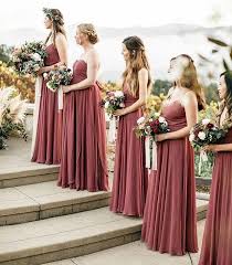 Autumn Inspired Colors In This Romantic Carmel Valley Wedding Featured On 100 Layer Bridesmaid Dress Colors Rose Bridesmaid Dresses Wedding Bridesmaid Dresses