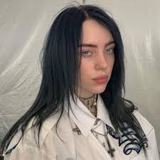 Billie eilish, music, simple background, dark hair, tongue out. Billie Eilish Opens Up About Her Body Dysmorphia Dazed Beauty