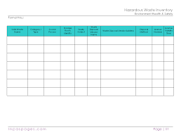 Hazardous Waste Inventory