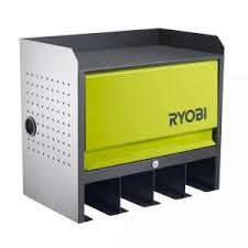 Garage wall organizer wall organization garage storage wood slat wall wood slats garage walls smoke shops laundry room box. Ryobi Steel 2 Shelf Wall Mounted Garage Cabinet In Black 17 In W X 11 In H X 19 In D Sth401 The Home Depot In 2021 Ryobi Garage Wall Cabinets Storage Cabinet