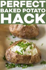Shake off excess oil (and if using salt, then after shaking off excess oil, roll in salt bowl). Steakhouse Style Baked Potato Tastes Lovely
