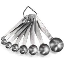 Oxingo Measuring Spoons 18 8 Stainless Steel Measuring Spoons Set Of 8 Piece 1 8 Tsp 1 4 Tsp 1 3 Tsp 1 2 Tsp 3 4 Tsp 1 Tsp 1 2 Tbsp 1 Tbsp Dry And Liquid Ingredients Wayfair
