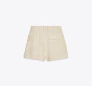 HIGH-WAISTED LINEN SHORTS