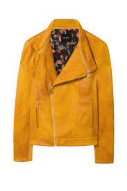 Desigual Merlin Faux Leather Jacket With Moto Style Front Zip Zip Side Pockets And Collar Zips Off Fall Winter Leather Jacket Moto Style Faux Leather Jackets