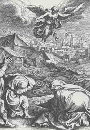 1 Chronicles 21 15 The Angel Of The Lord Stood By The Threshing Floor Of Ornan The Jebusite David Raised His Eyes And S 1 Chronicles His Eyes Threshing Floor