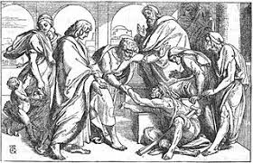 A plain set for your students to color image result for peter and the lame man coloring. File Peter Heals The Lame Man Jpg Wikimedia Commons