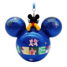 Disney Christmas Ornaments 2021 Mickey Mouse Icon Glass Ball Ornament Walt Disney World 2021 Shopdisney Glass Ball Ornaments Ball Ornaments Minnie Ornaments