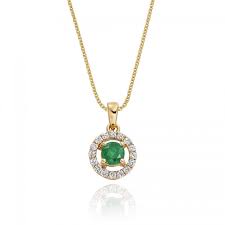 Choose between 14k white, yellow, rose gold or platinum and customize gem quality and carat weight. 0 22ct Emerald Pendant Necklace 0 14ct Diamond 9k Yellow Gold