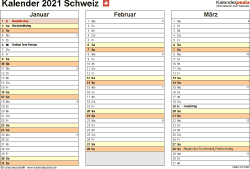 Übersichtlicher jahreskalender von 2021, die daten werden pro monat gezeigt einschließlich der auf dieser website steht jeder online jahreskalender / kalender für u.a. Kalender 2021 Schweiz Zum Ausdrucken Als Pdf