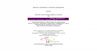 Jabatan kejuruteraan awam profesor dr faisal bin hj ali b.eng (hons)(civil eng)(uni. Buku Laporan Latihan Industri