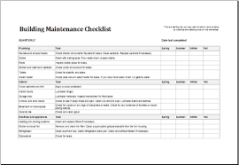 Here you will find a collection of free excel templates that will skyrocket your productivity. Building Maintenance Checklist Templates 7 Free Docs Xlsx Pdf