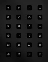 Click one of the following layout options: Ios 14 Monochrome Icon Set