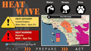 Know the warning signs of a heat illness, and how you can stay cool. Nws San Diego Ar Twitter The Excessive Heat Warning In The Deserts Has Been Updated To Include Today Heat Advisory Inland Empire Wed Fri Updated Excessive Heat Warning Deserts