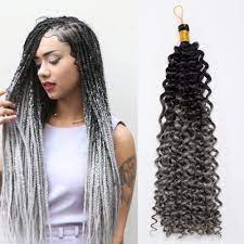 From beyonce's iconic blond box braids in lemonade to brandy's controversial micro braids to rihanna's jumbo red box braids, every popular diva has sported them at some point in time. Afro Hair Extensions For Braiding 14 Inch Ombre Water Wave Crochet Synthetic Wavy Hair Piece For Women Beauty Black To Grey Weight 100g Amazon Co Uk Beauty