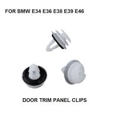 Door Trim Panel Clips For Bmw Interior Door Card Panel Trim Clips E34 E36 E38 E39 E46 X10c White New Parts Interior Accessories Doors Interior Bmw Interior