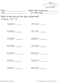 Place Value Chart 9th Grade Place Value Chart 2nd Grade Math
