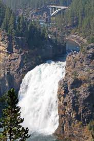 It majestically fell some 308ft with a volume that ensured it would not only be heard throughout the canyon but also be seen throughout the year. Yellowstone Falls Wikipedia