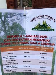 Its interpretive centre is set up at the edge of the forest facing jalan raja chulan. Destinasi Bajet Dah Kena Bayar Harga Pas Masuk Taman Eco Rimba Kl Mulai 1 Januari 2020 Facebook