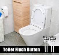 2x Toilet Boutons de Chasse d'eau de Remplacement, Double Bouton de Chasse  d'eau 40mm, Réservoirs Toilettes Bouton Poussoir, Boutons Pression ...