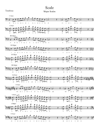 Tenor Horn Fingering Chart