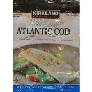 There are 49 calories in 1 ounce of boneless cod. Kirkland Signature Wild Caught Atlantic Cod Calories Nutrition Analysis More Fooducate