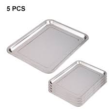 Hot sale stainless steel food serving meat fruit serving tray children's tray kitchen lunch meal tray for kindergarten school. Stainless Steel Food Barbecue Tray Sheet Square Tray Pan Multi Purpose Serving Tray Rectangle Utensil Rest For Restaurant Hotel 13 77in 10 23in Walmart Canada