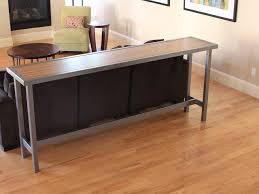 Zebrawood Bar Table Bar Table Diy Table Behind Couch Couch Table
