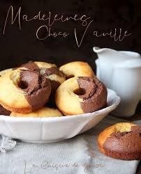Madeleines Rondes Recette Bicolore Chocolat Vanille Recette En 2020 Recette Madeleine Chocolat Vanille Recette