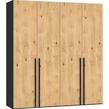 Ein massivholzschrank ist ein langjähriger begleiter, der. Kleiderschrank Holz Werk Holzwerkstoff Eiche Furniert B 203 T 59 H 220 Cm