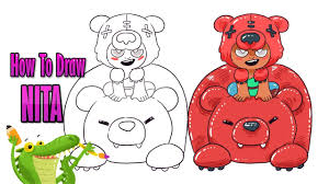 Brawl stars nita guide stats. How To Draw And Coloring Nita Brawl Stars Easy Step By Step For Kids Youtube