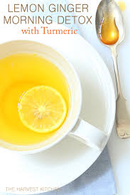 lemon ginger morning detox drink