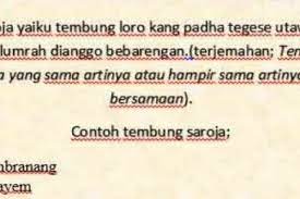 Maybe you would like to learn more about one of these? Tuladha Tembung Saroja Masnurul
