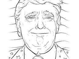 Free printable goofy coloring pages for kids. Donald Trump S Funny Face Coloring Page Free Printable Coloring Pages For Kids