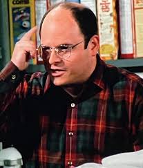 Baseball card featuring Seinfeld character rounding second base