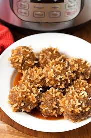 Instant Pot Porcupine Meat Balls A Tasty And Simple Recipe Made With Ground Beef Rice Instant Pot Recipes Electric Pressure Cooker Recipes Instapot Recipes