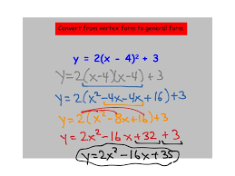 Converting an equation to vertex form can be tedious and require an extensive degree of algebraic background knowledge, including weighty topics such as factoring. Converting Vertex Form To Factored Form Math Showme
