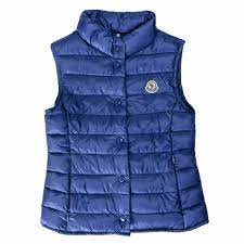 Moncler Enfants Liane Bleu Down Clair Sans Manche Veste Parka Gilet Sz 6 A Stuff To Buy Manche Parka