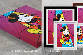 Fine art, prints & canvases inspired by the rich artistic heritage of disney! Buy Mickey Mouse In Pink A Colourful Pop Art Print Bondi Sydney Australia