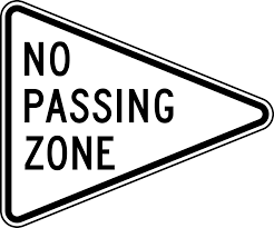 A warning sign with a picture of a traffic signal on it means _____. No Passing Zone Black And White Clipart Etc