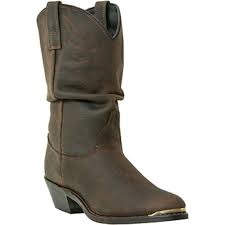 Dan Post Womens Dingo 10 In Distressed Leather Slouch
