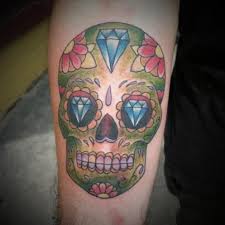 Always clean and the people are always friendly. My Sugar Skull Done By Capt Tony At Hard Knox Tattoo In Mt Vernon Oh New Tattoos Tattoos Skull Tattoo