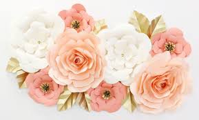 Any wedding or party will be more stunning and magnificent with. Giant Paper Wall Flowers In Cream Peach Coral And Gold For Nursery Wall Decor Giant Paper Flowers Giant Paper Flower Backdrop Paper Flowers